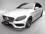 エアロパーツ C-CLASS W205 STATIONWAGON AMG SPORT - 205245 205242 205240C 205264 205204 前期 アンダースポイラータイプ